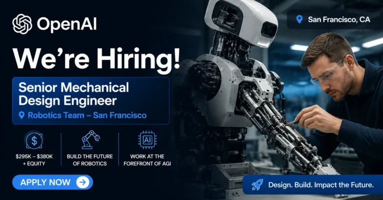 OpenAI Senior Mechanical Design Engineer Recruitment 2026